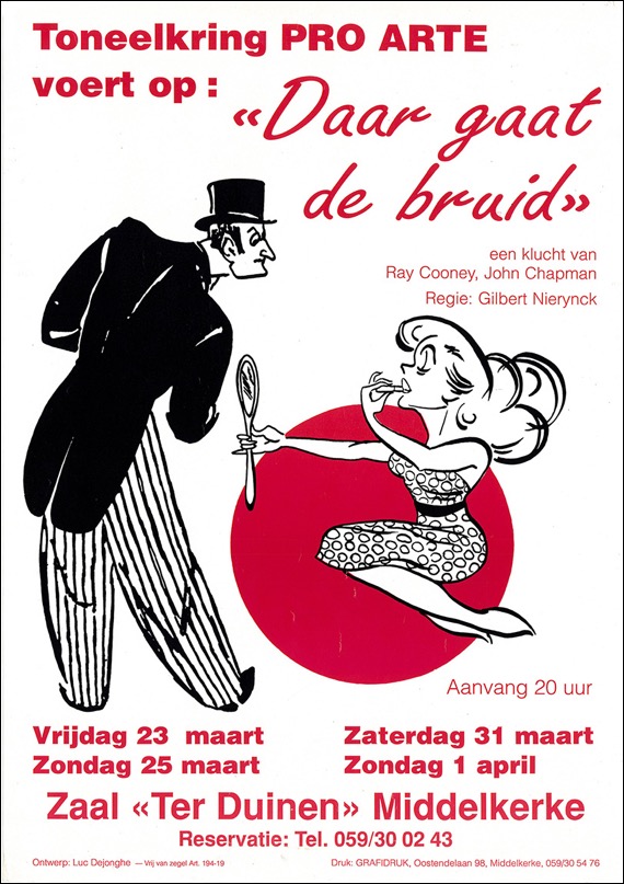 Daar gaat de bruid affiche